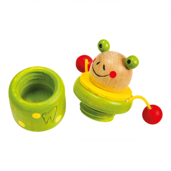 Houten doosjes voor tandjes Dieren 4 stuks