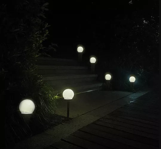 Solar Gartenlampen Set - Kugel
