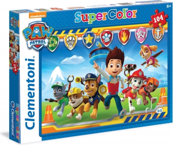 Puzzle 104 Pieces Super Colors Paw Patrol