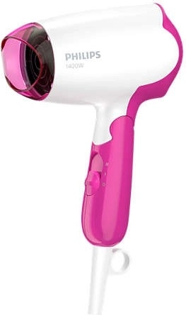 PHILIPS compact 1400 W hair dryer with foldable handle