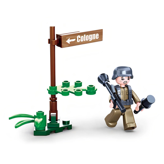 Soldier minifigure for immersive play