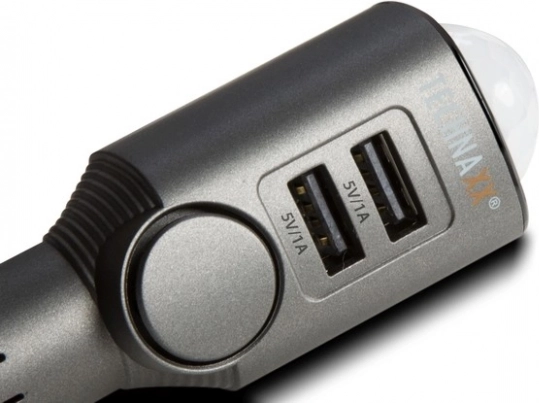 Autoalarm met USB-oplader Technaxx 2 poorten