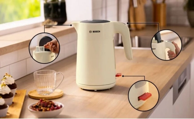 Beige Bosch MyMoment Wasserkocher 1,7l