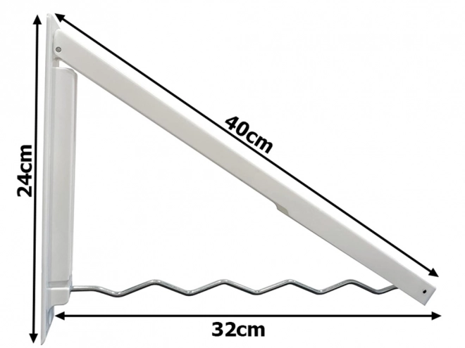 Foldable Wall Mount Clothes Hanger