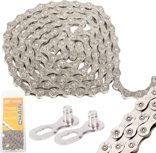 Chaîne de vélo 1/2 x 3/32 pour 6/7/8 vitesses, 116 maillons avec maillon rapide