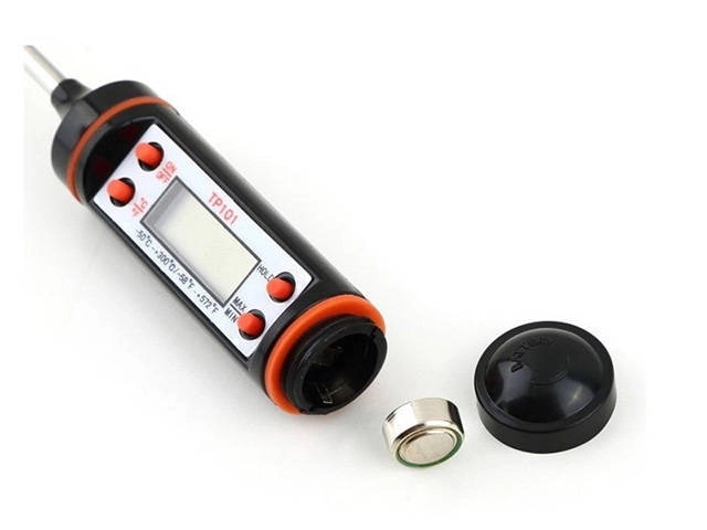 Thermomètre de cuisine numérique avec écran LCD et sonde