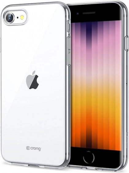 crong crystal slim transparent case for iphone se (2022/2020) / 8 / 7