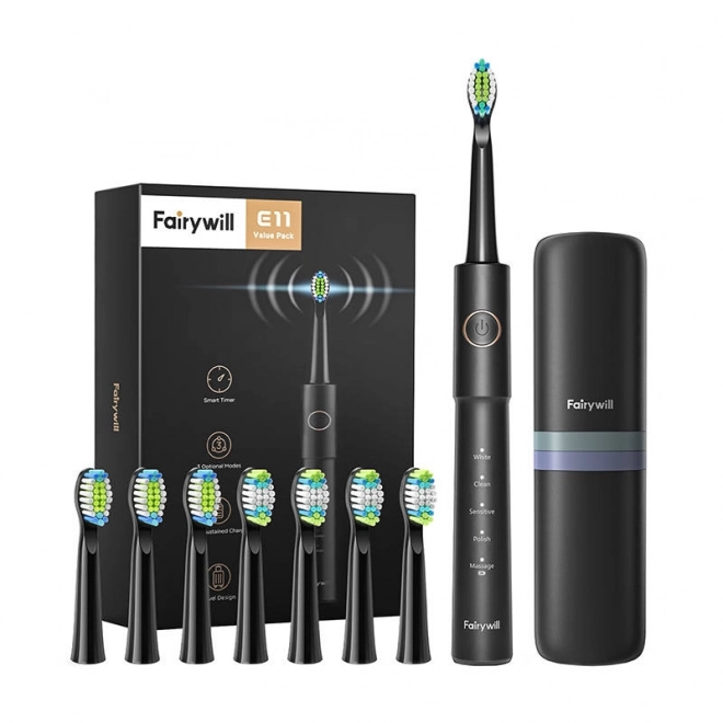 Sonic Toothbrush with Heads Set and Case