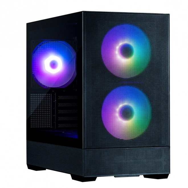 Kast P30 Air mATX Mini Tower met ARGB ventilatoren zwart