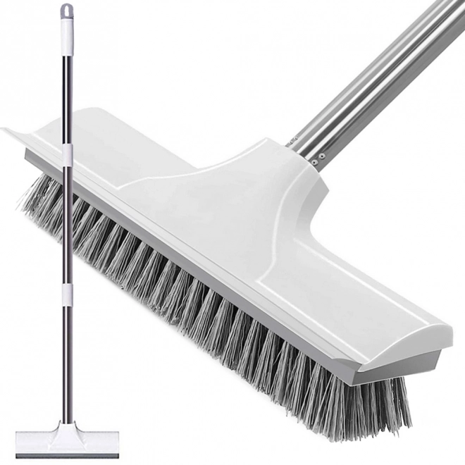 Schrobborstel voor vloeren, trekker power 2-in-1