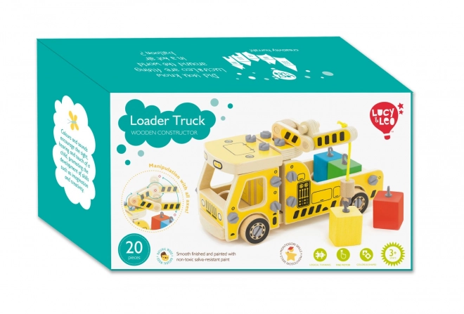 Houten autokraan - constructieset Lucy & Leo