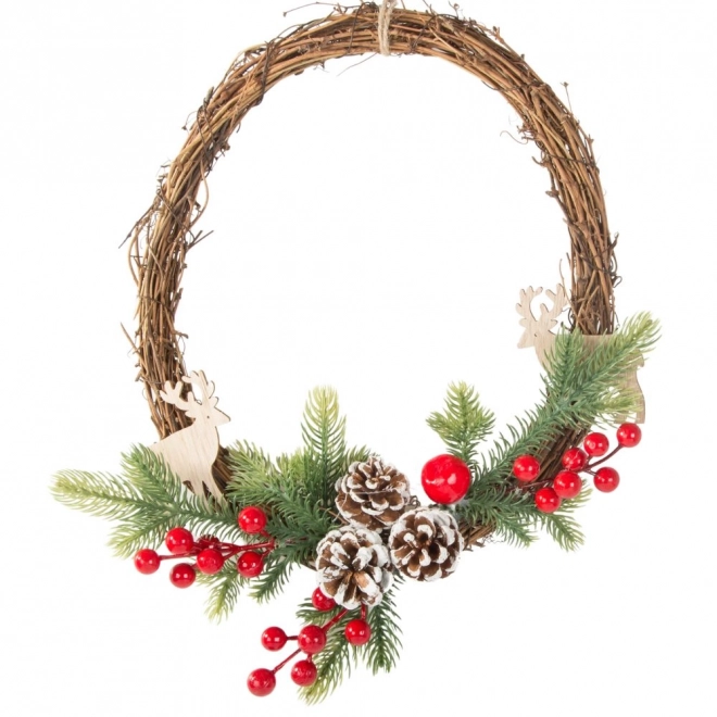 Weihnachtliche Dekorative Girlande mit Verzierungen