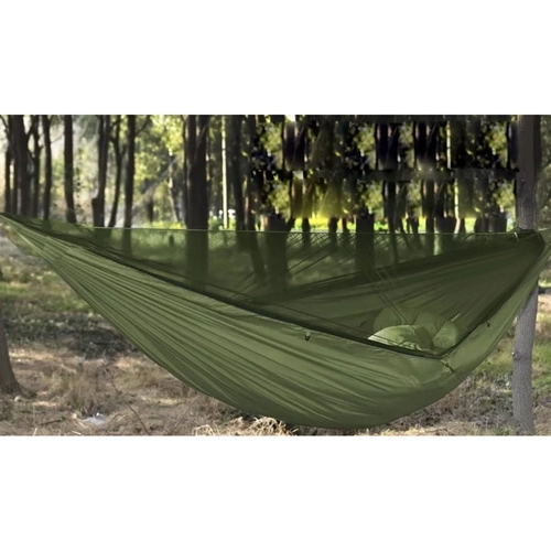 Toeristische hangmat met muskietennet en zeil 260x140 cm