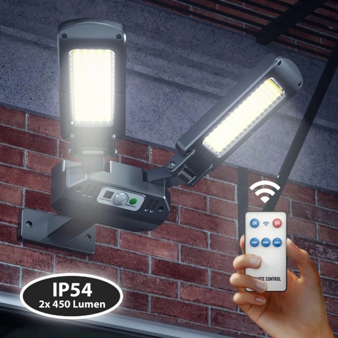 Zon LED straatlamp met sensor en afstandsbediening