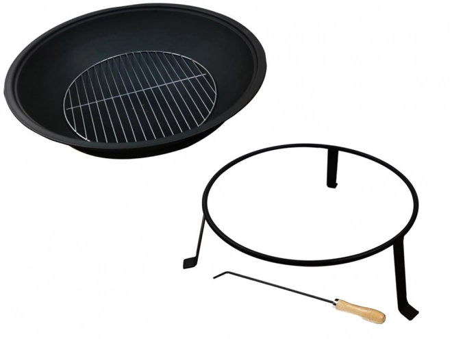 Tuin vuurschaal met grill 55 cm