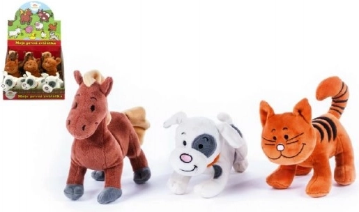 Plush animal with sound 18–22 cm – my first animals