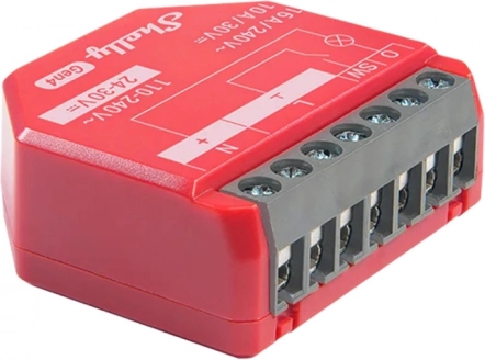 Shelly 1PM Gen4 bediening Zigbee/Matter