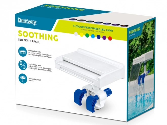 Waterval Bestway Flowclear met LED verlichting
