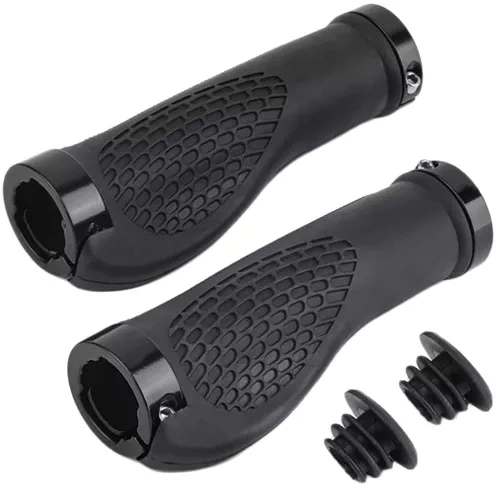 Profiled Bicycle Handlebar Grips - Pair