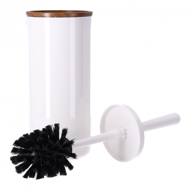 Ensemble d'accessoires de salle de bain 5 pièces BERRETTI, blanc + bois