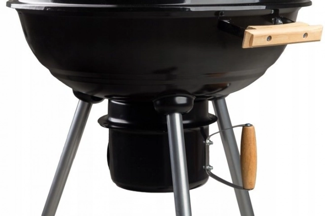 Gartengrill mit Abdeckung und Rädern