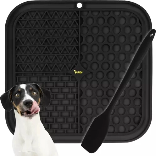 Antistress-Leckmatte für Hunde Purlov, Silikon, 20 × 20 cm