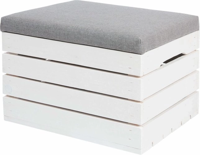 Wooden Storage Ottoman
