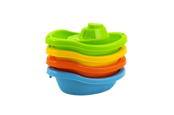 Kleurige speeltjes voor in het water voor kinderen - kunststof bootjes