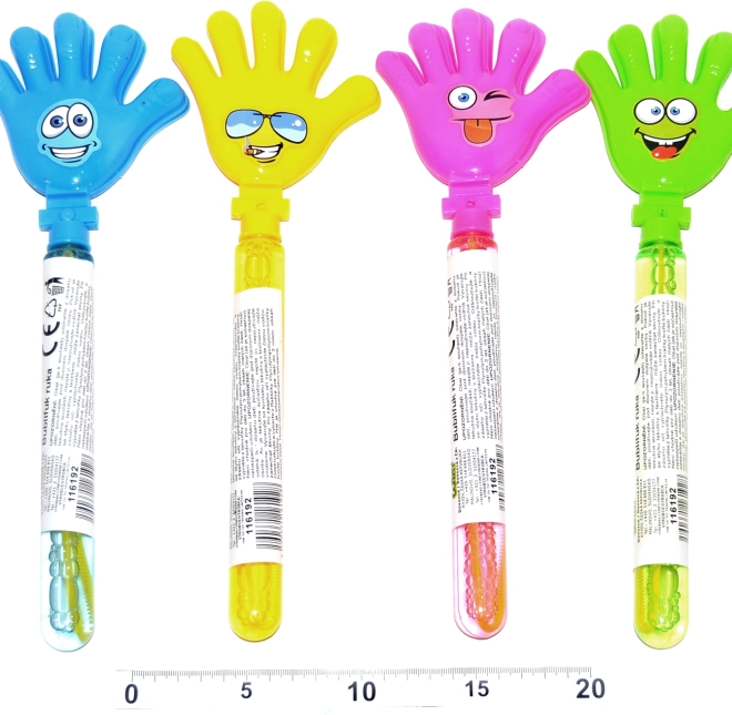 Bellenblaas in de vorm van een hand 31 cm