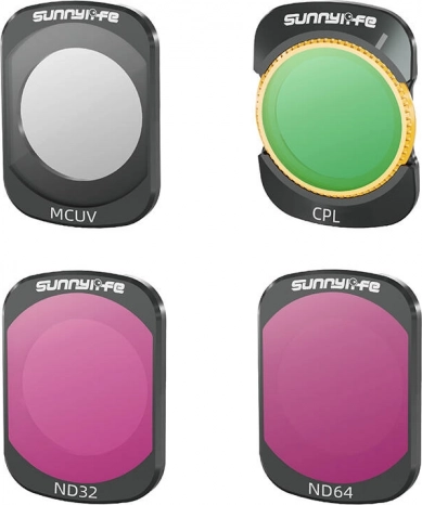 Filtres Sunnylife MCUV, CPL, ND32 et ND64 pour DJI Osmo Pocket 3