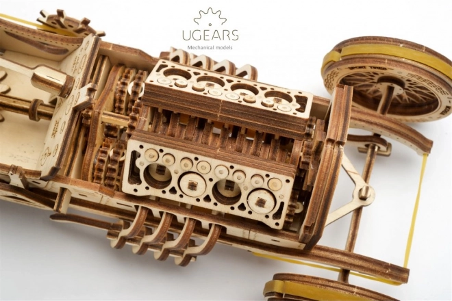 Ugears 3D-puzzel - U9 Grand Prix auto 348 onderdelen