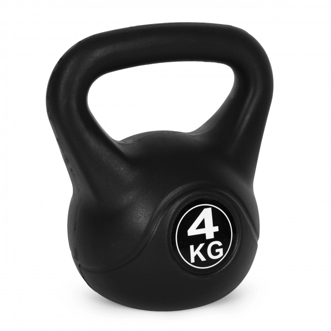 Kettlebell voor oefeningen zwart- 4kg