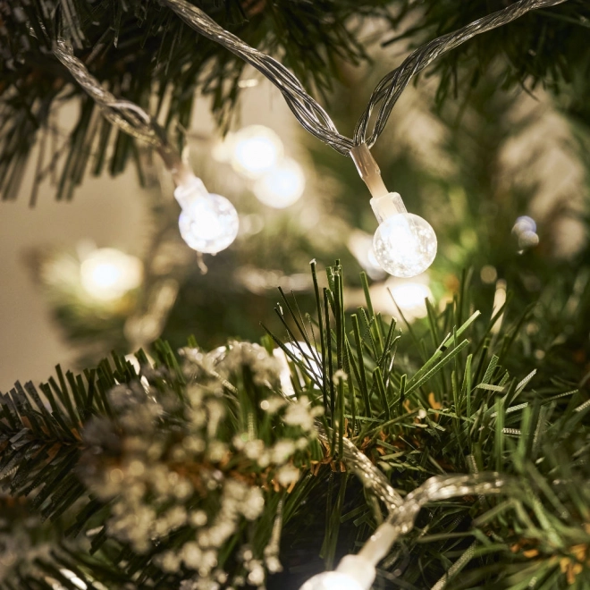 Warm White 100 LED Globe String Lights 10m