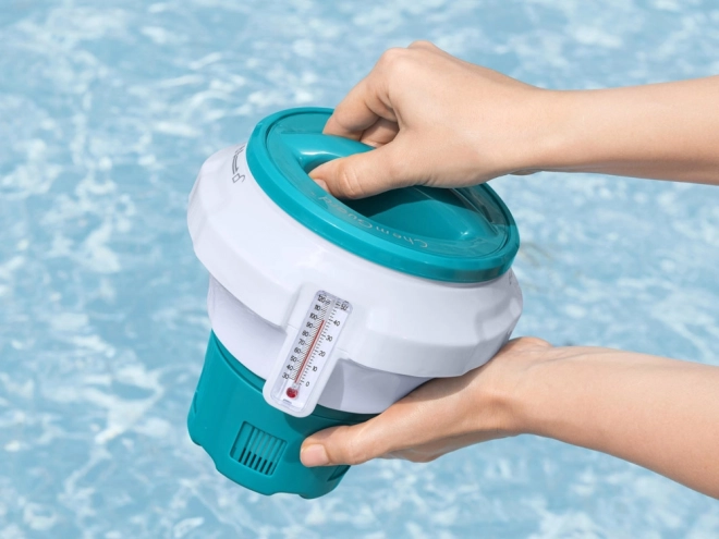 Schwimmdosierer für Poolchemie mit Thermometer von Bestway