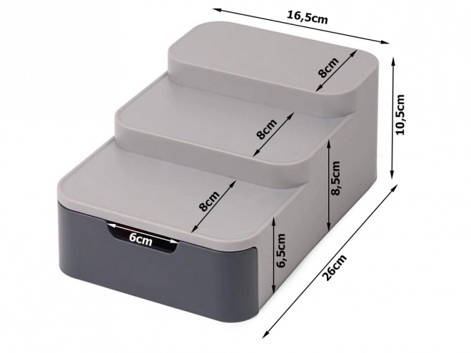 Driedelige keukenorganizer