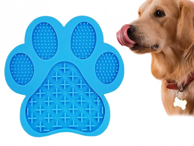 Anti-Stress Licking Mat for Dogs Paw Shape