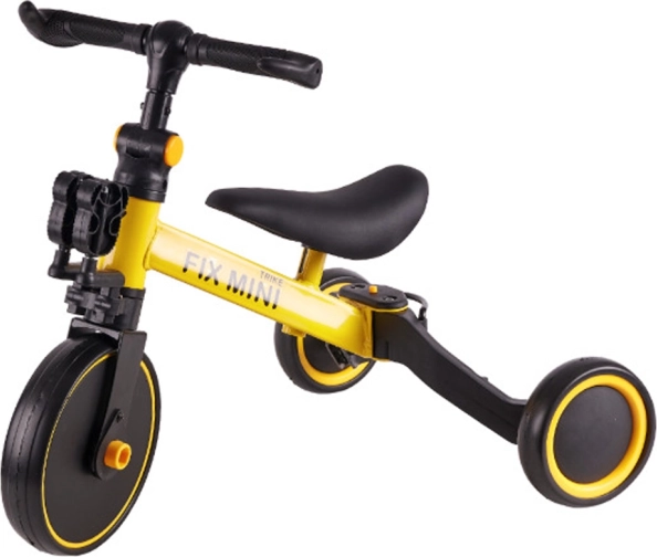 Trike Fix Mini kids’ balance bike and 3-in-1 tricycle – yellow