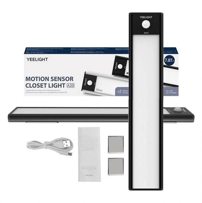 Lumière à capteur pour placard Yeelight 20 cm - noir 4000 K