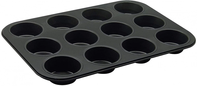Moule à muffins en téflon avec 12 caissettes en silicone