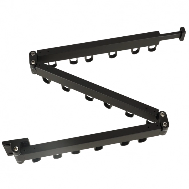 Wandgemonteerde opvouwbare droogrek zwart 123 cm