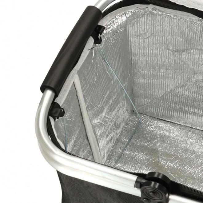 Faltbarer Thermo-Picknickkorb schwarz