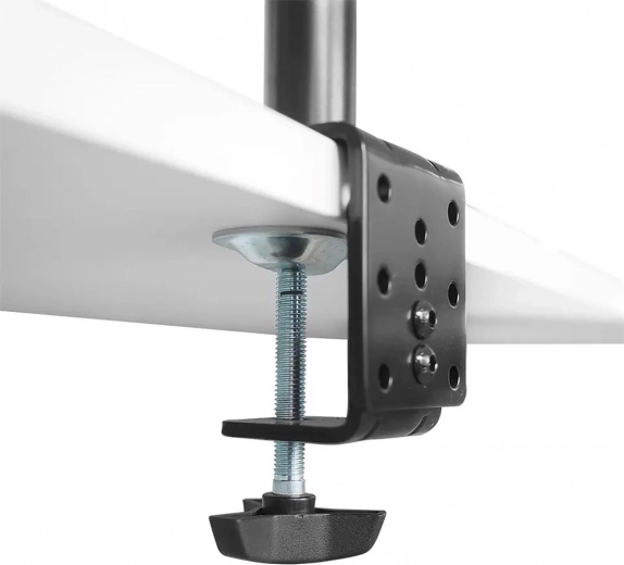 Stable metal construction and sturdy clamp