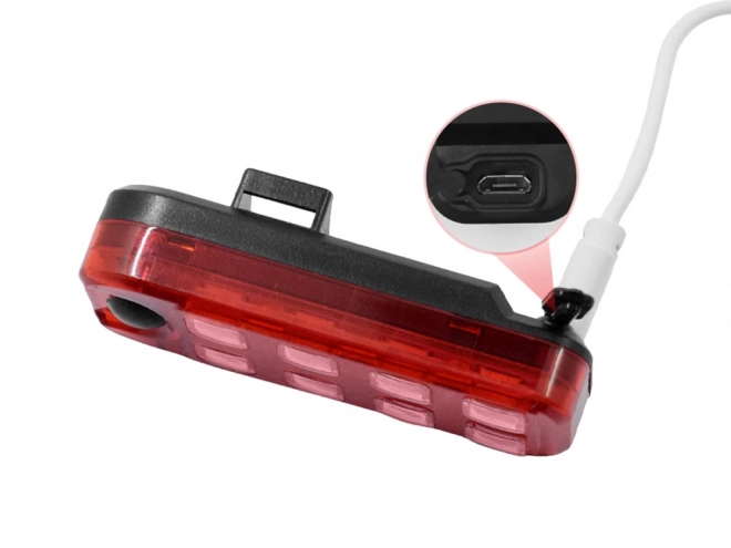Achterste LED-fietslicht met USB-oplading