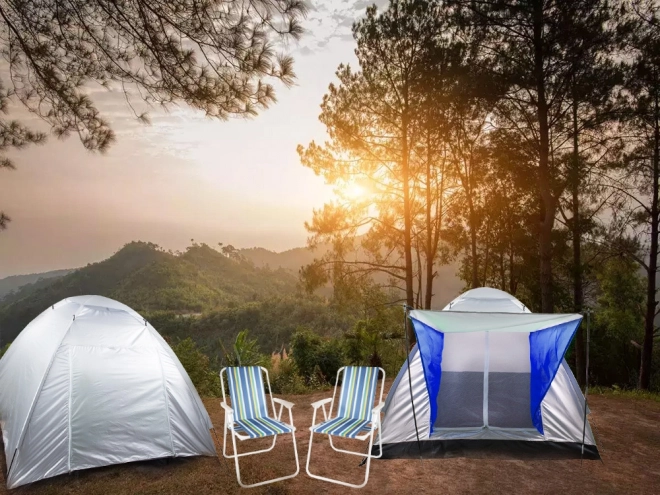 Kampeertent met baldakijn voor 4 personen