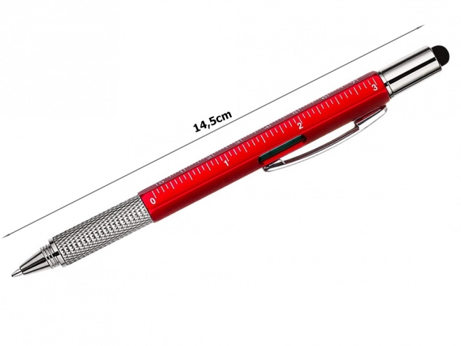 Multifunctional Pen Screwdriver Multitool 6-in-1 with Level and Clip