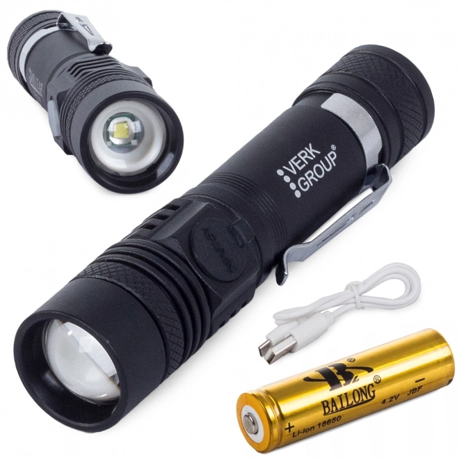Militaire tactische zaklamp met Cree XM-L T6 LED's