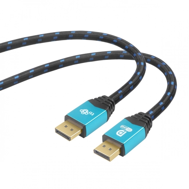 DisplayPort kabel 8K UHD met blauwe connectoren 2 m