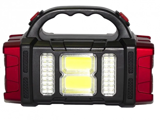 Zonne-energie draagbare LED zaklamp met powerbank