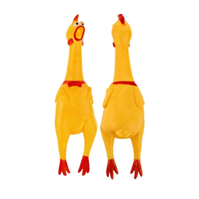 Piepspeeltje voor honden - kip, 16 cm