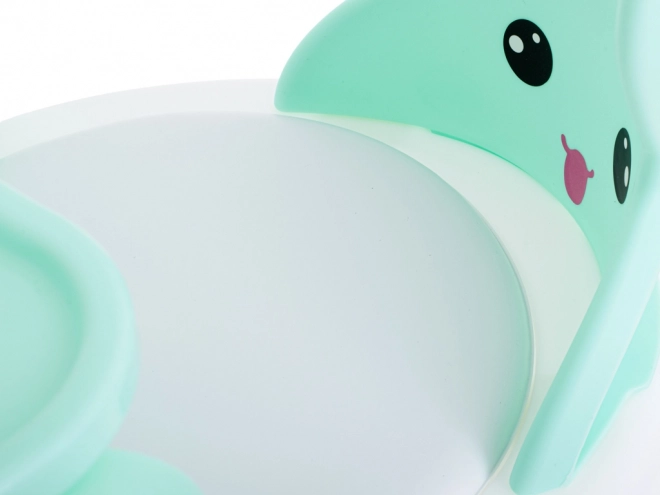 Krukje voor eten en spelen met tafel turquoise